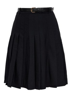 Self Portrait: Knee length skirts & Midi - Pleated Midi Skirt