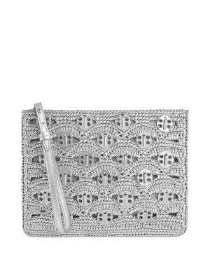 RABANNE: Bolso clutch - Bolso Clutch - Plata