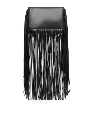 SPORTMAX: clutches - Soffy Bag With Long Fringes