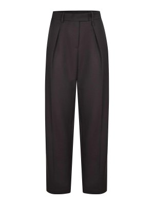 ALYSI: カジュアルトラウザー - カジュアルパンツ - ダークブラウン