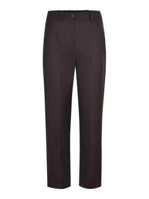 ALYSI: カジュアルトラウザー - カジュアルパンツ - ダークブラウン