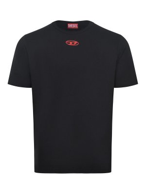 DIESEL: Camisetas - Camiseta - Negro