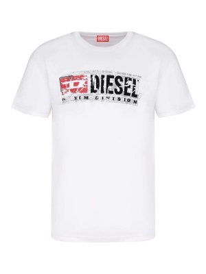DIESEL: T-shirts - T-Shirt - Blanc