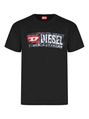 DIESEL: Camisetas - Camiseta - Negro