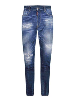 DSQUARED2: Jeans Rectos - Vaqueros Rectos - Azul