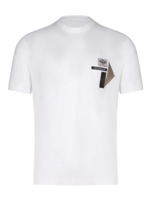 EMPORIO ARMANI: Tシャツ - Tシャツ - 白