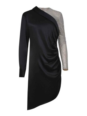 GIUSEPPE DI MORABITO: knee length dresses - Dress Made Of Silk Blend