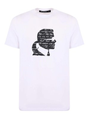 KARL LAGERFELD: T-shirts - T-Shirt - Blanc