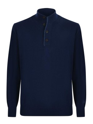 MC2 SAINT BARTH: Suéteres con cuello pico - Suéter Cuello Redondo - Azul