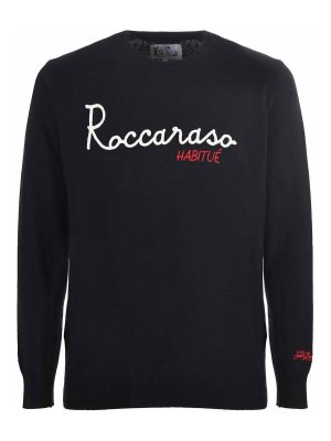 MC2 SAINT BARTH: Strickpullover mit Rundhalsausschnitt - Rundhalspullover - Schwarz