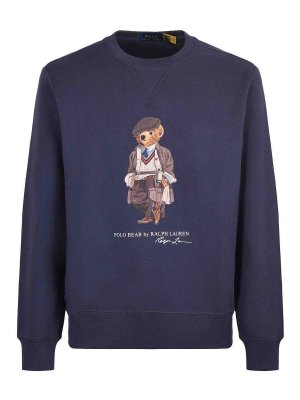 POLO RALPH LAUREN: Strickpullover mit Rundhalsausschnitt - Rundhalspullover - Blau