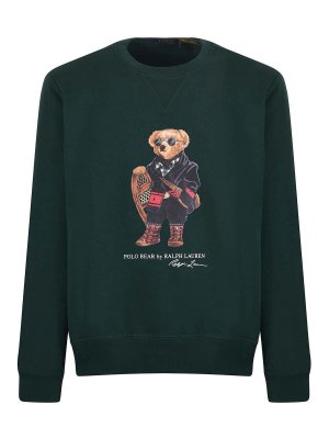 POLO RALPH LAUREN: Strickpullover mit Rundhalsausschnitt - Rundhalspullover - Grün