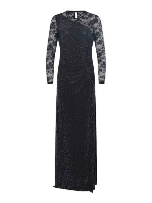 Self Portrait: Robe longueur genou - Robe Au Genou - Noir