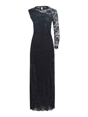 Self Portrait: Robe longueur genou - Robe Au Genou - Noir