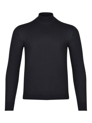 TAGLIATORE: Suéteres con cuello pico - Suéter Cuello Redondo - Negro