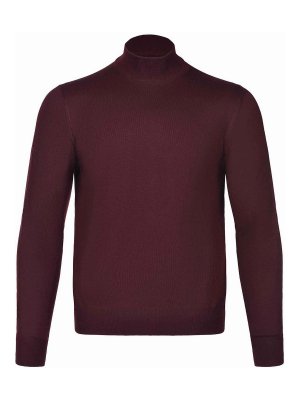 TAGLIATORE: Suéteres con cuello pico - Suéter Cuello Redondo - Rojo