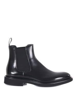 Doucal's: ankle boots - Doucals Brushed Leather Ankle Boots