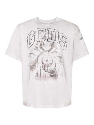GCDS: T-shirts - T-Shirt - Weiß