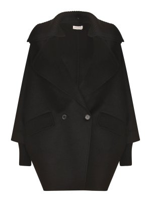 P.A.R.O.S.H.: Knielange Mäntel - Knielanger Mantel - Schwarz