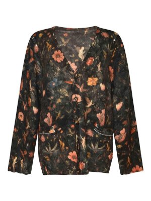 R13: Strickpullover mit Rundhalsausschnitt - Rundhalspullover - Rot