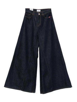 AMISH: pantaloni casual - Denim Cotone/Viscosa