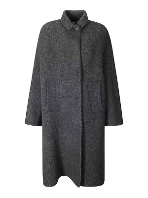 BOBOUTIC: knee length coats - Double Breast Coat