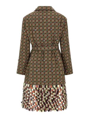 DRIES VAN NOTEN: Knielange Mäntel - Knielanger Mantel - Hellbraun