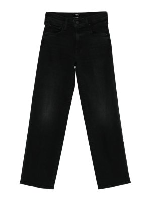 MOTHER: straight leg jeans - The Mid Rise Rambler Zip Flood