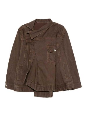 Sacai: Vestes en denim - Veste En Jean - Denim