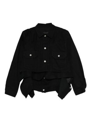 Sacai: Vestes en denim - Veste En Jean - Denim