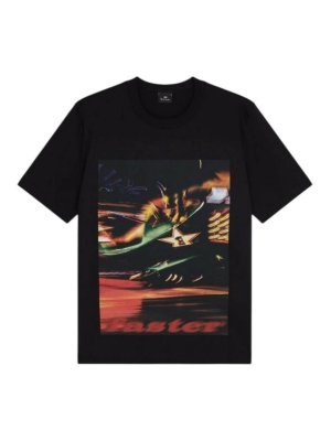 PAUL SMITH: t-shirts - Black crew-neck t-shirt