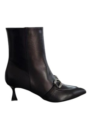 BRUGLIA: ankle boots - Black nappa ankle boot