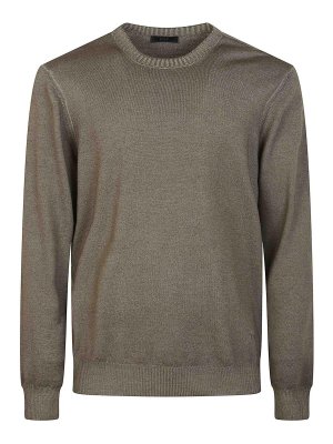 FAY: Suéteres con cuello pico - Suéter Cuello Redondo - Verde