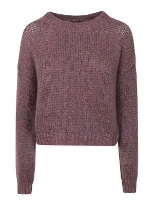 ROBERTO COLLINA: Suéteres con cuello pico - Suéter Cuello Redondo - Rojo