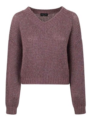 ROBERTO COLLINA: Vネック - Vネック - 赤