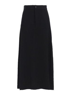 YOHJI YAMAMOTO: Knielange und Midi Röcke - Midirock - Schwarz