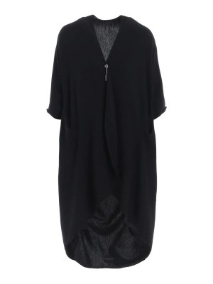 YOHJI YAMAMOTO: Suéteres con cuello pico - Suéter Cuello Redondo - Negro