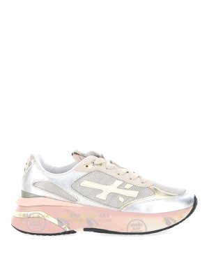 PREMIATA: Chaussures de sport - Baskets - Argent