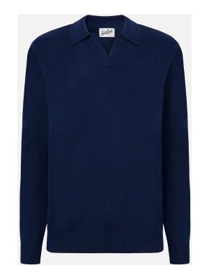 MC2 SAINT BARTH: Strickpullover mit Rundhalsausschnitt - Rundhalspullover - Blau