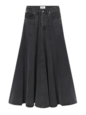 AGOLDE: Jupes midi et au genou - Jupe Midi - Bleu