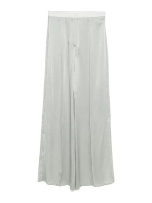 FORTE FORTE: Pantalones casual - Pantalón Casual - Plata