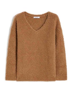 Max Mara: Camisetas - Camiseta - Camel