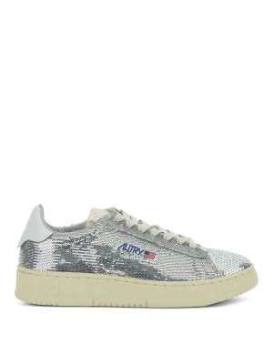 AUTRY: trainers - Sneakers Paillettes Silver