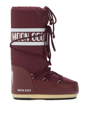 Moon Boot: boots - Icon Nylon Burgundy