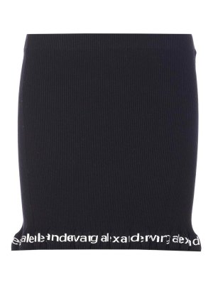 ALEXANDER WANG: ミニスカート - ミニスカート - 黒