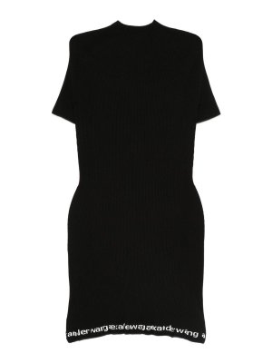 ALEXANDER WANG: Knielange Kleider - Knielanges Kleid - Schwarz