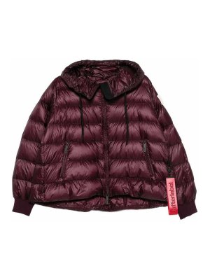 AFTER LABEL: giacche imbottite - Piumino Bordeaux Con Cappuccio