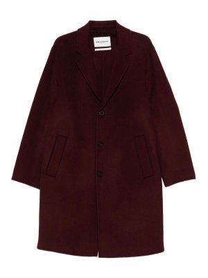 AMARANTO: cappotti lunghi - Cappotto Lungo Rosso In Lana E Cashmere