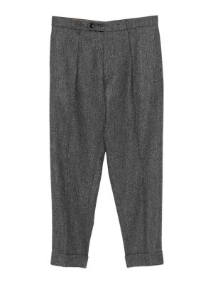 BERWICH: Pantalones casual - Pantalón Casual - Gris