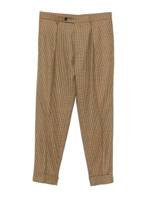 BERWICH: pantaloni casual - Pantaloni Beige In Lana Vergine